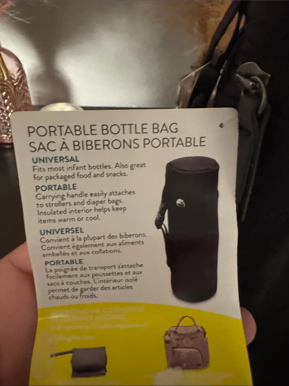 Insulated Black Bottle Cooler Pouch - NEVER BEEN USED